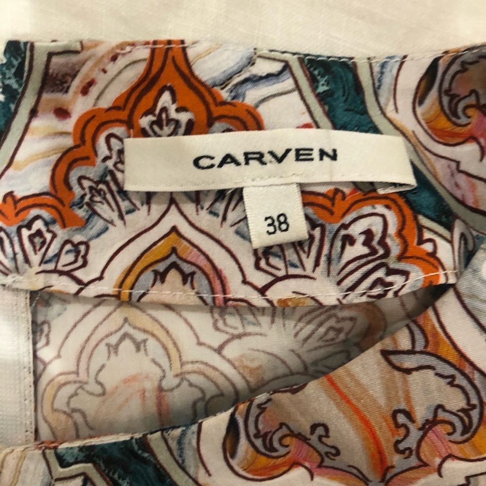 Carven Cropped Pattern Top - Picture 3 of 4
